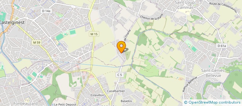 localisation de l'entreprise MONSIEUR SAMUEL DEJEAN  CASTELGINEST