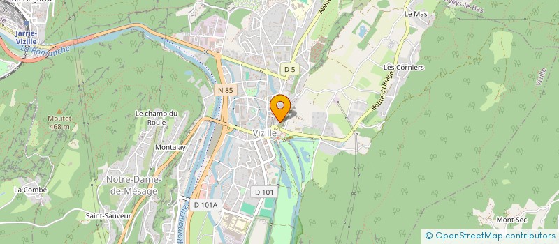 localisation de l'entreprise MONSIEUR SAMUEL DELALEZ  VIZILLE