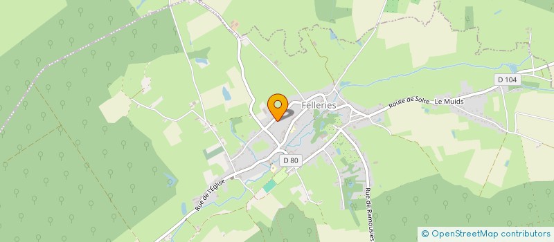 localisation de l'entreprise MONSIEUR SAMUEL DELMOTTE  FELLERIES