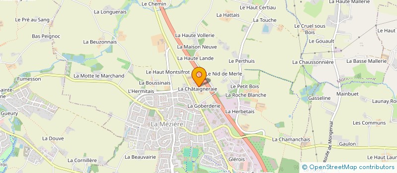 localisation de l'entreprise MONSIEUR SAMUEL DENIS  LA MEZIERE