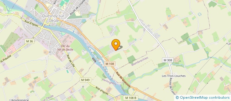 localisation de l'entreprise MONSIEUR SAMUEL DERAM  QUESNOY-SUR-DEULE