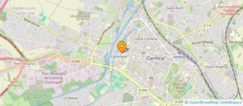 localisation de l'entreprise MONSIEUR SAMUEL DESCAMPS  CAMBRAI