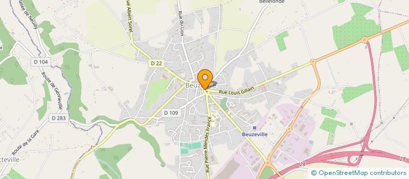 localisation de l'entreprise MONSIEUR SAMUEL DESCHEPPER  BEUZEVILLE