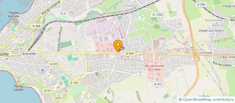 localisation de l'entreprise MONSIEUR SAMUEL DESHAYES  YQUELON