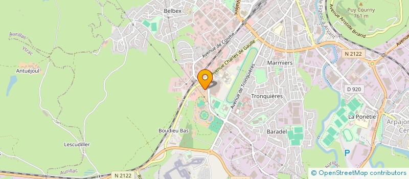 localisation de l'entreprise MONSIEUR SAMUEL DJERRAH à AURILLAC