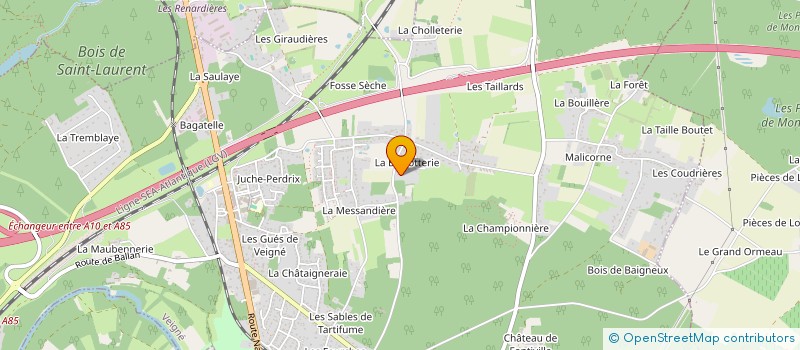 localisation de l'entreprise MONSIEUR SAMUEL DOURLET  VEIGNE