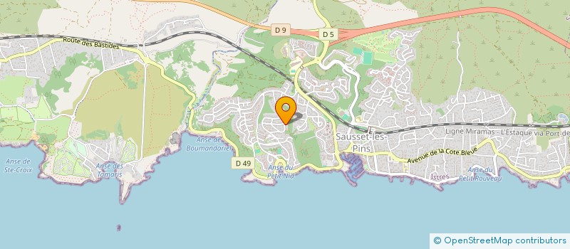 localisation de l'entreprise MONSIEUR SAMUEL DRAI  SAUSSET-LES-PINS