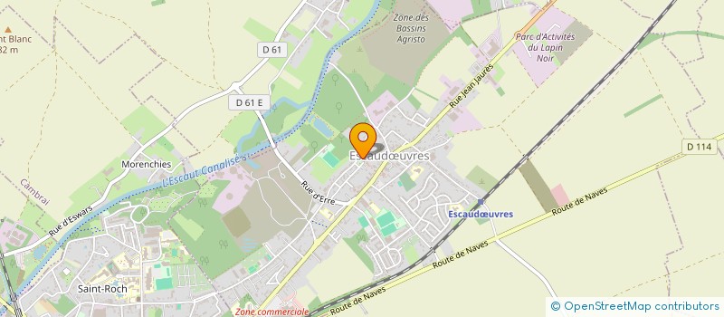 localisation de l'entreprise MONSIEUR SAMUEL DUBOIS  ESCAUDUVRES