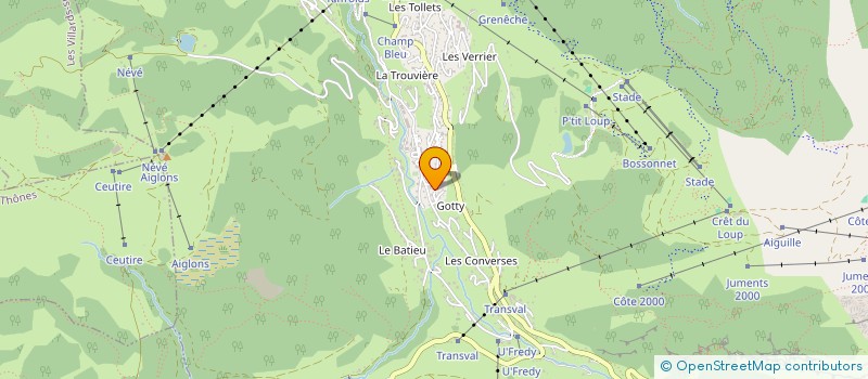 localisation de l'entreprise MONSIEUR SAMUEL DUNE à LA CLUSAZ