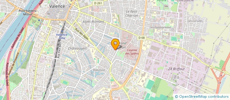 localisation de l'entreprise MONSIEUR SAMUEL DUTREY  VALENCE