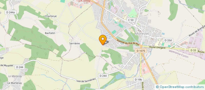 localisation de l'entreprise MONSIEUR SAMUEL DUVAL à MORESTEL