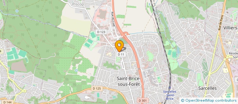 localisation de l'entreprise MONSIEUR SAMUEL DUVAL  SAINT-BRICE-SOUS-FORET