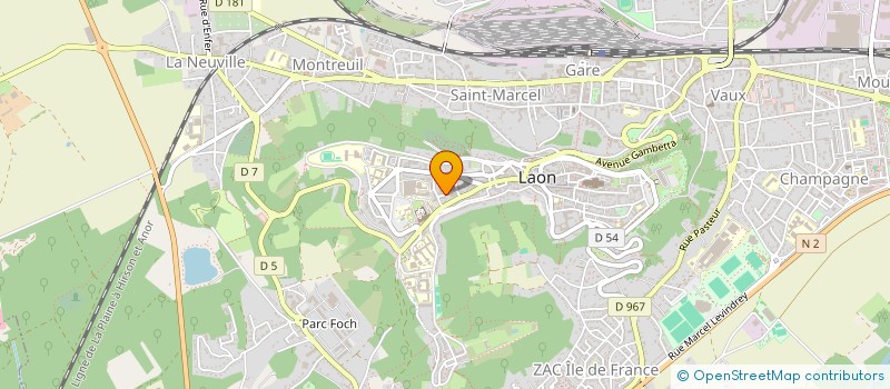 localisation de l'entreprise MONSIEUR SAMUEL ELUAU à LAON