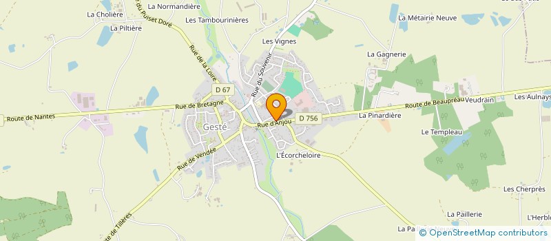 localisation de l'entreprise MONSIEUR SAMUEL ENON à BEAUPREAU-EN-MAUGES