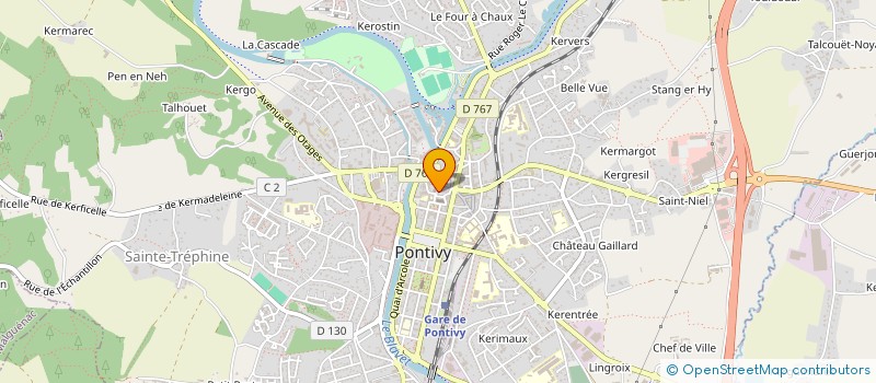 localisation de l'entreprise MONSIEUR SAMUEL ETIENNE à PONTIVY