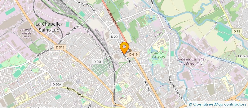 localisation de l'entreprise MONSIEUR SAMUEL FABRICE EMILE PAGANI  TROYES