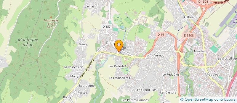 localisation de l'entreprise MONSIEUR SAMUEL FARAGLIA  POISY