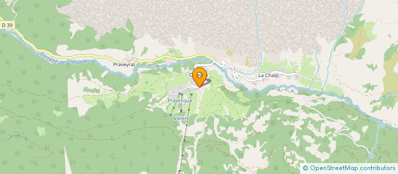 localisation de l'entreprise MONSIEUR SAMUEL FAURE  CREVOUX