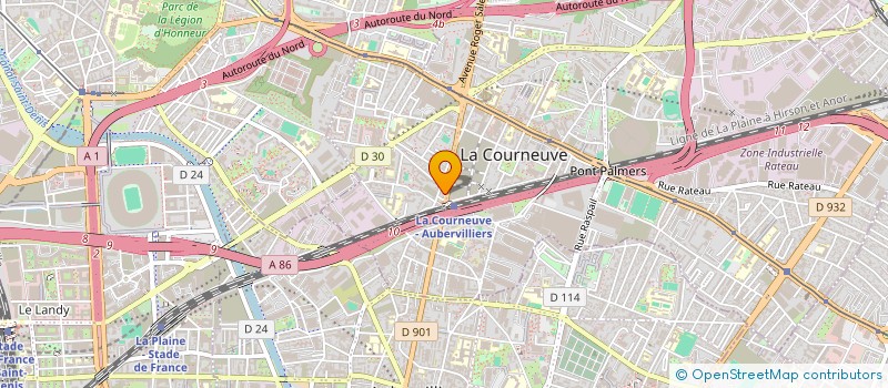 localisation de l'entreprise MONSIEUR SAMUEL FINDA à LA COURNEUVE