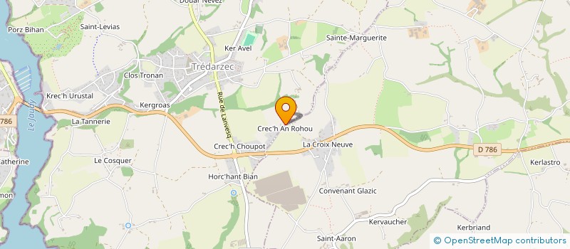 localisation de l'entreprise MONSIEUR SAMUEL FRANCEZ  TREDARZEC