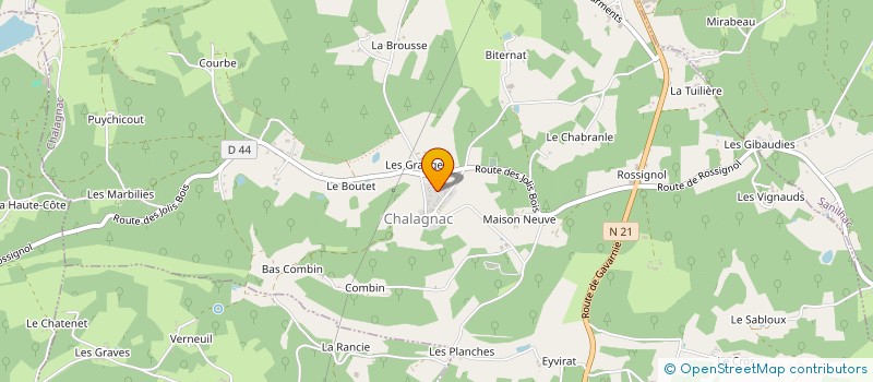 localisation de l'entreprise MONSIEUR SAMUEL FRANCOURT  CHALAGNAC