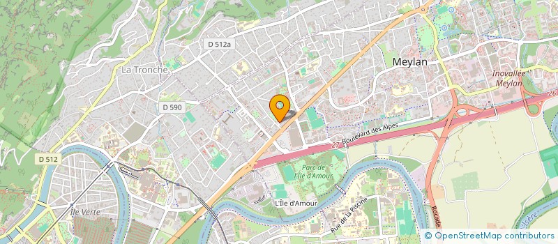 localisation de l'entreprise MONSIEUR SAMUEL GAGNIEUX  MEYLAN