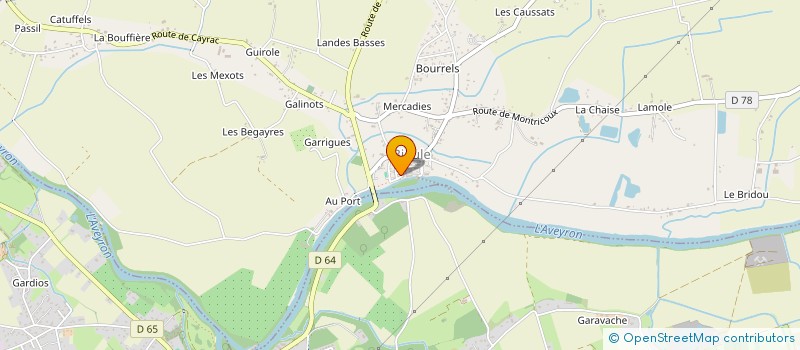 localisation de l'entreprise MONSIEUR SAMUEL GAILLAC  BRUNIQUEL