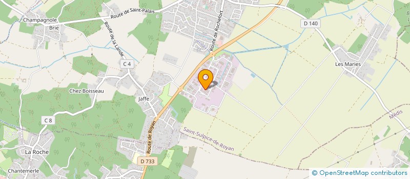 localisation de l'entreprise MONSIEUR SAMUEL GALLAND à SAINT-SULPICE-DE-ROYAN