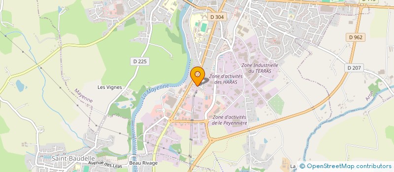 localisation de l'entreprise MONSIEUR SAMUEL GARNIER  MAYENNE