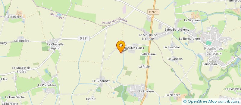 localisation de l'entreprise MONSIEUR SAMUEL GARREAU à MESANGER