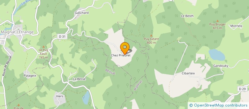 localisation de l'entreprise MONSIEUR SAMUEL GIUSTI  MAGNAT-L'ETRANGE