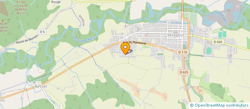 localisation de l'entreprise MONSIEUR SAMUEL GOBERT à MIREPOIX