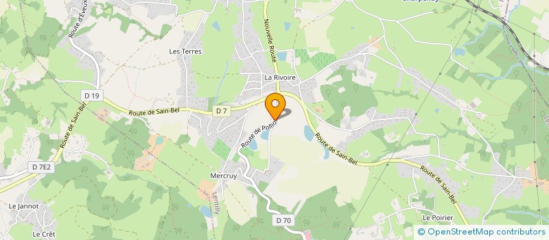 localisation de l'entreprise MONSIEUR SAMUEL GODET  LENTILLY