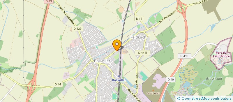 localisation de l'entreprise MONSIEUR SAMUEL GONZALEZ Y MANSILLA  GUEBWILLER