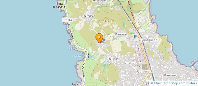 localisation de l'entreprise MONSIEUR SAMUEL GOSSELIN  QUIBERON