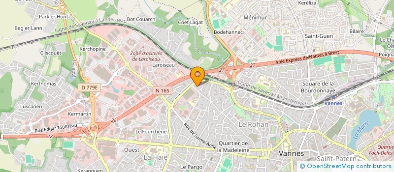 localisation de l'entreprise MONSIEUR SAMUEL GOURRIER à VANNES