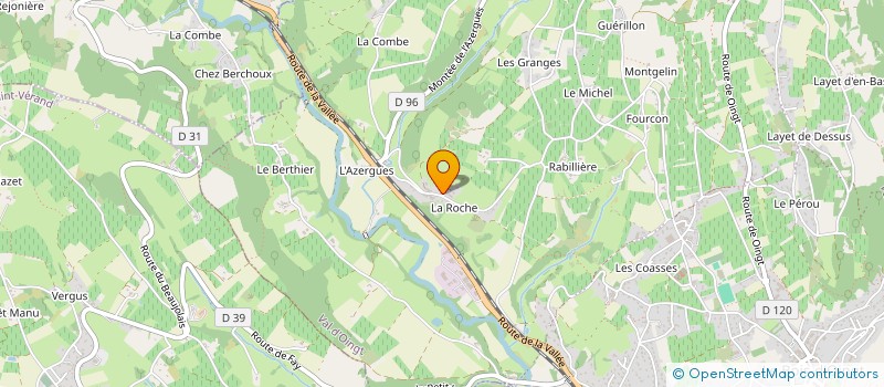 localisation de l'entreprise MONSIEUR SAMUEL GRANSART  VAL D'OINGT