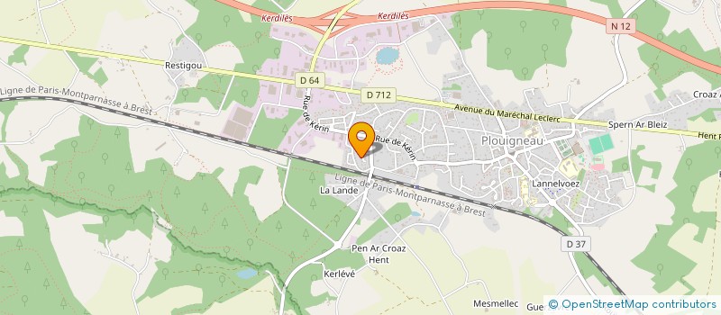 localisation de l'entreprise MONSIEUR SAMUEL GRIBONVAL  PLOUIGNEAU