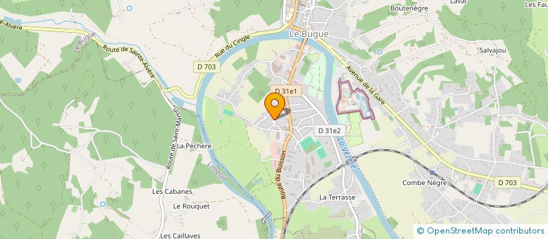 localisation de l'entreprise MONSIEUR SAMUEL GRIMM  LE BUGUE