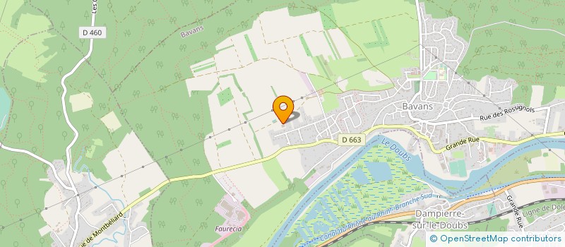 localisation de l'entreprise MONSIEUR SAMUEL GROSJEAN  BAVANS