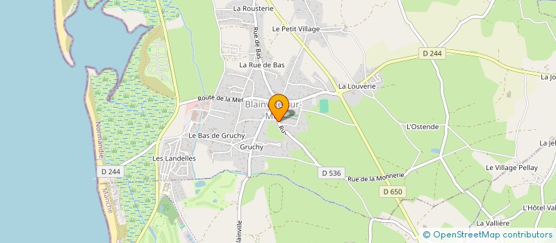 localisation de l'entreprise MONSIEUR SAMUEL GUERIN à BLAINVILLE-SUR-MER
