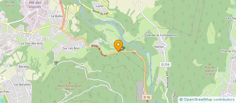 localisation de l'entreprise MONSIEUR SAMUEL HABEGGER  ANNECY