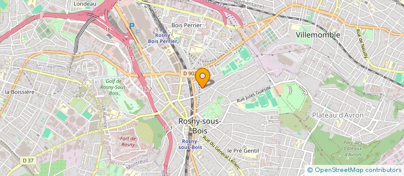 localisation de l'entreprise MONSIEUR SAMUEL HEBERT à ROSNY-SOUS-BOIS