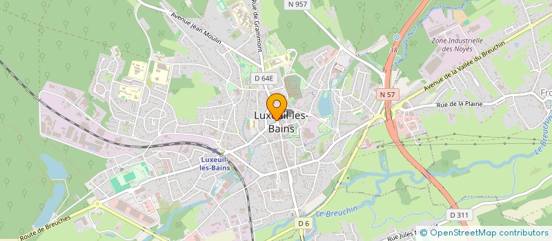 localisation de l'entreprise MONSIEUR SAMUEL HENRY  LUXEUIL-LES-BAINS