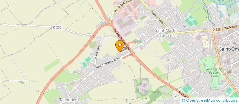 localisation de l'entreprise MONSIEUR SAMUEL HUYGHE  SAINT-MARTIN-LEZ-TATINGHEM