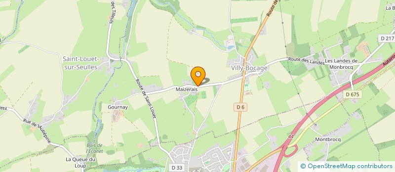 localisation de l'entreprise MONSIEUR SAMUEL JAMES  VILLY-BOCAGE