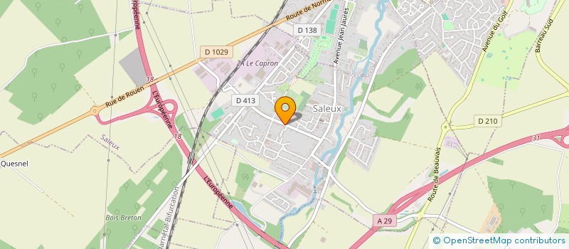 localisation de l'entreprise MONSIEUR SAMUEL JEAN GILBERT BARBARIN  SALEUX