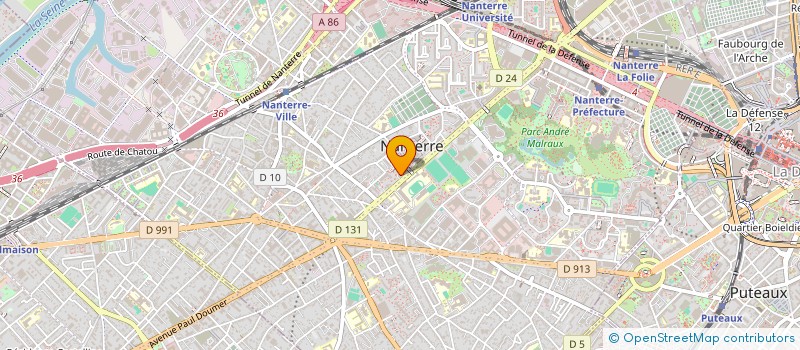 localisation de l'entreprise MONSIEUR SAMUEL JUAN  NANTERRE