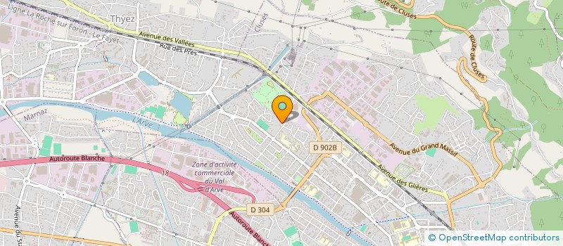 localisation de l'entreprise MONSIEUR SAMUEL JUILLEROT  CLUSES