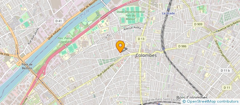 localisation de l'entreprise MONSIEUR SAMUEL JUNIOR BASTIANINI SILVA à COLOMBES